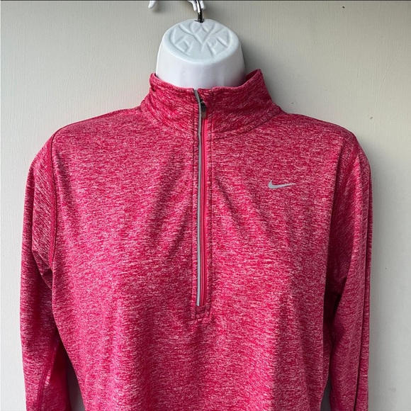 Nike women’s 1/2 zip pink long sleeve medium - Picture 3 of 10